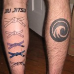Luke Summerfield's BJJ Belts Tattoo