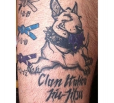 Clan Italico English Bull Terrier BJJ Tattoo