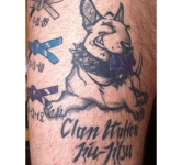 Clan Italico English Bull Terrier BJJ Tattoo