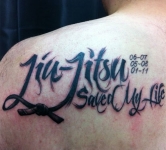  Jiu JItsu Saved My Life Script Tattoo