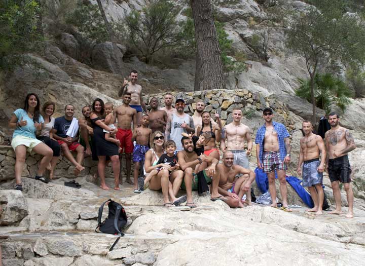 BJJ'ers invade the Algar Waterfalls