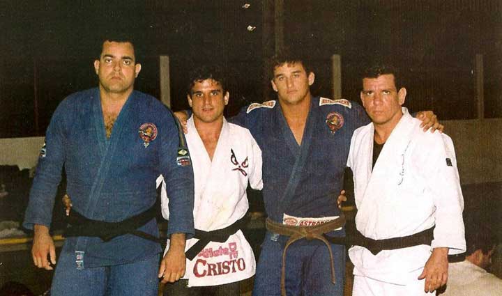 Jean Kleber with Masters Jair Lourenco and Andre Pederneiras in Brazil.